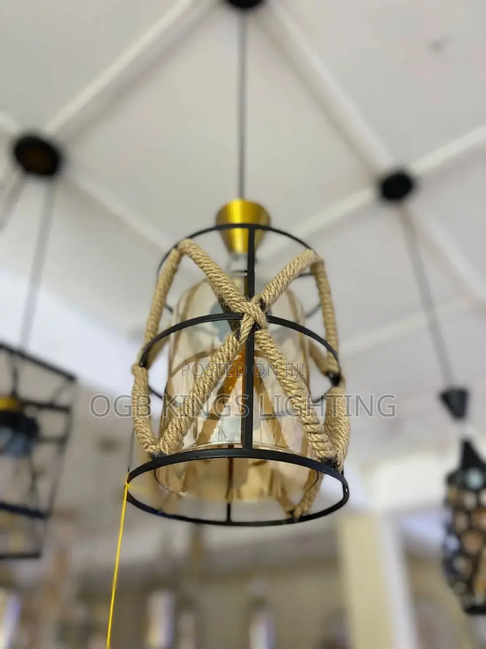 Iron E27 Pendant Light Indoor Dropping Light