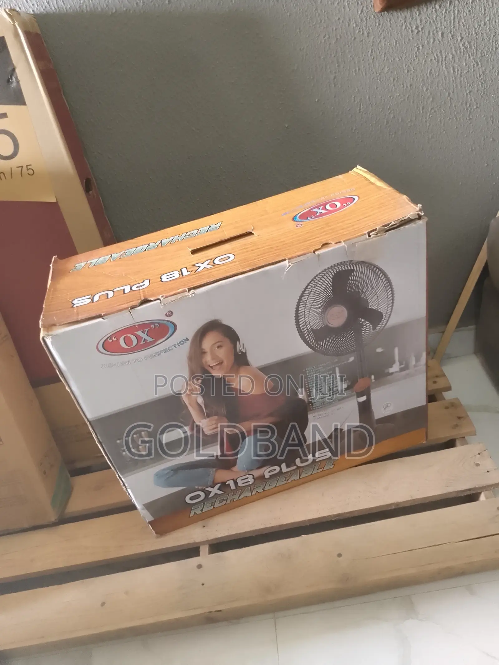 Brand New OX 18" Rechargeable Standing Fan