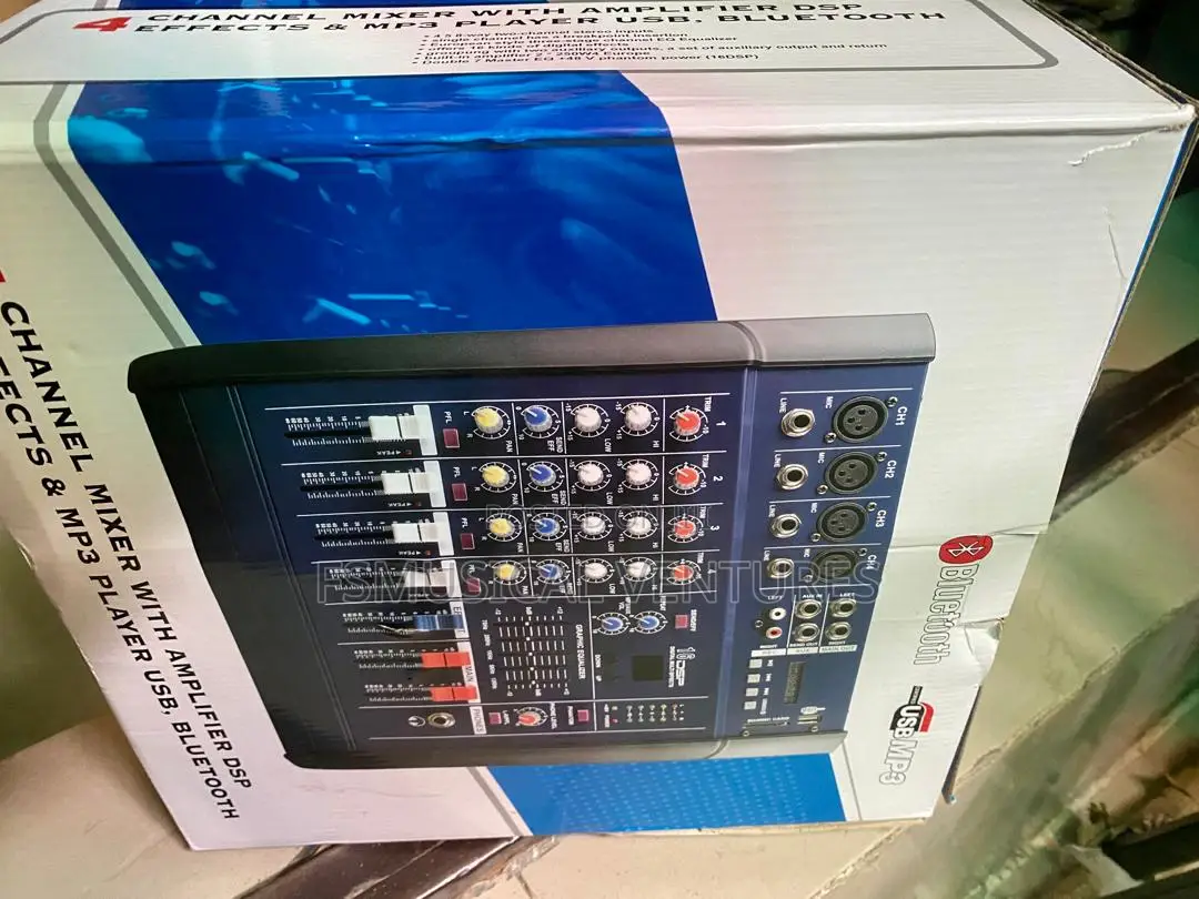 Yamaha 4 Channel Professional Powered Mixer Pmx4020usb