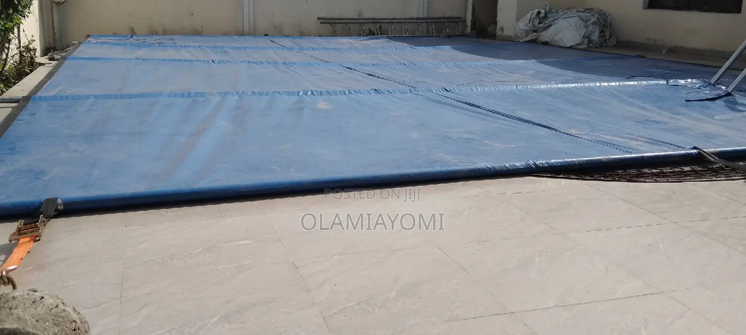 Swimming Pool Cover With Rachet and Iron