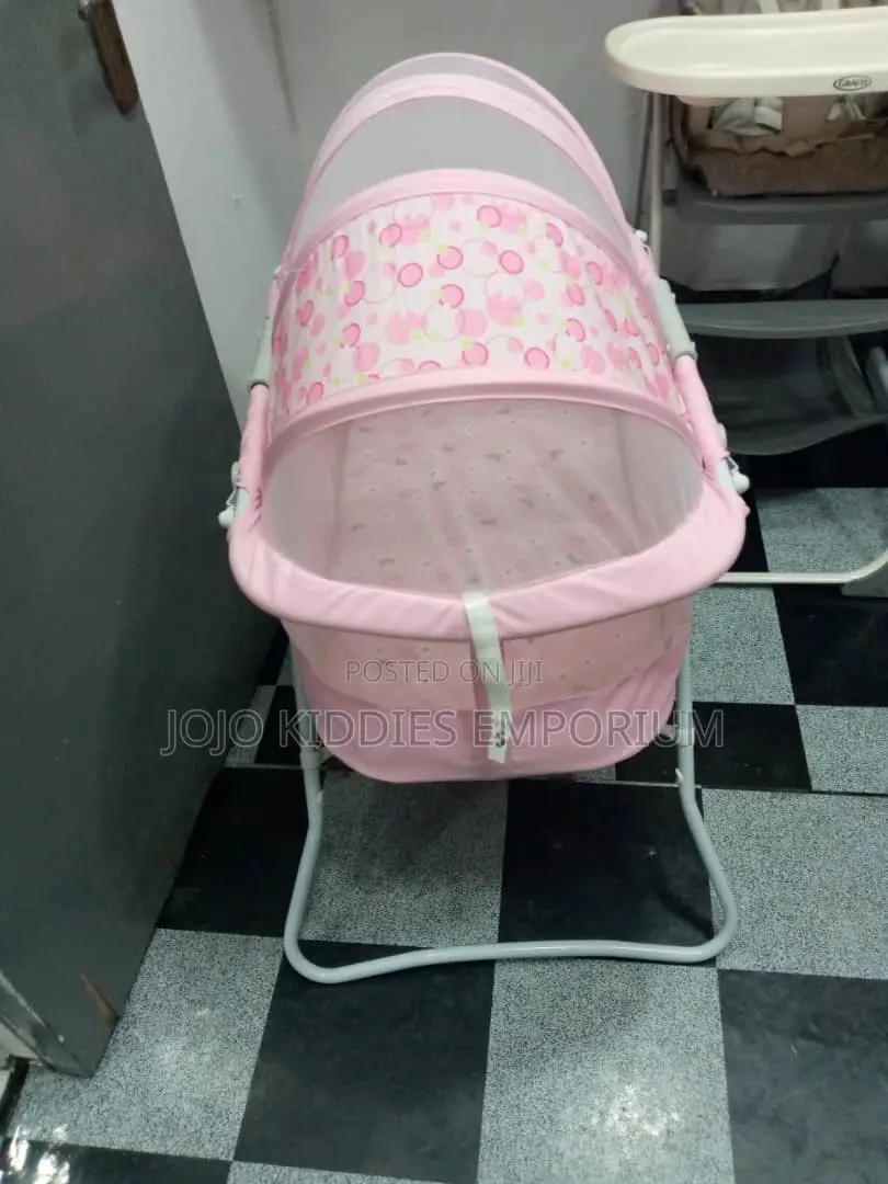 Dream on Me Karley Baby Bassinet in Pink and Grey Colours
