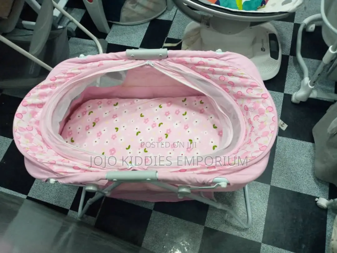 Dream on Me Karley Baby Bassinet in Pink and Grey Colours