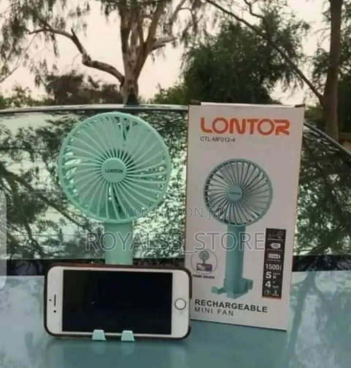 Multipurpose Rechargeable Mist Hand Fan And Phone Holder