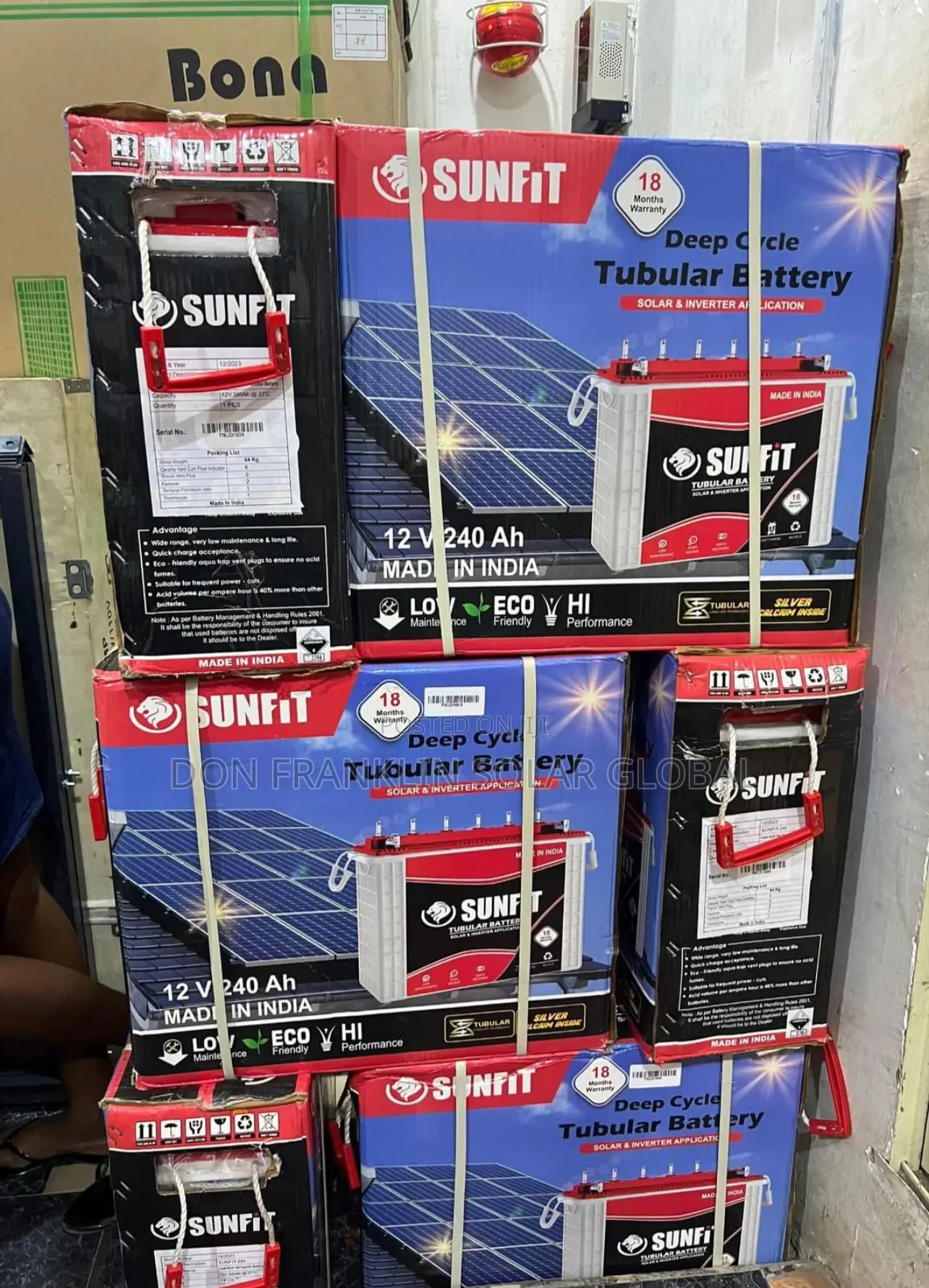 240ah Sunfit Tall Tubular Solar Inverter
