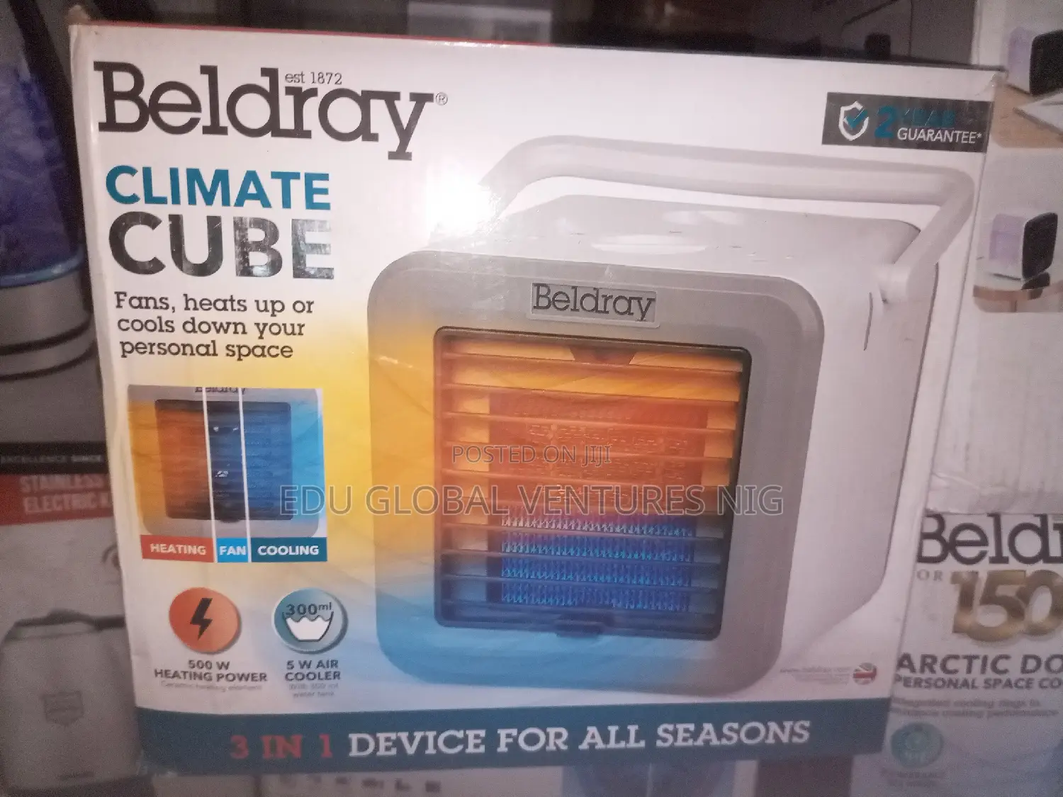 Beldray Climate Cube Aircooler, Fan and Heater