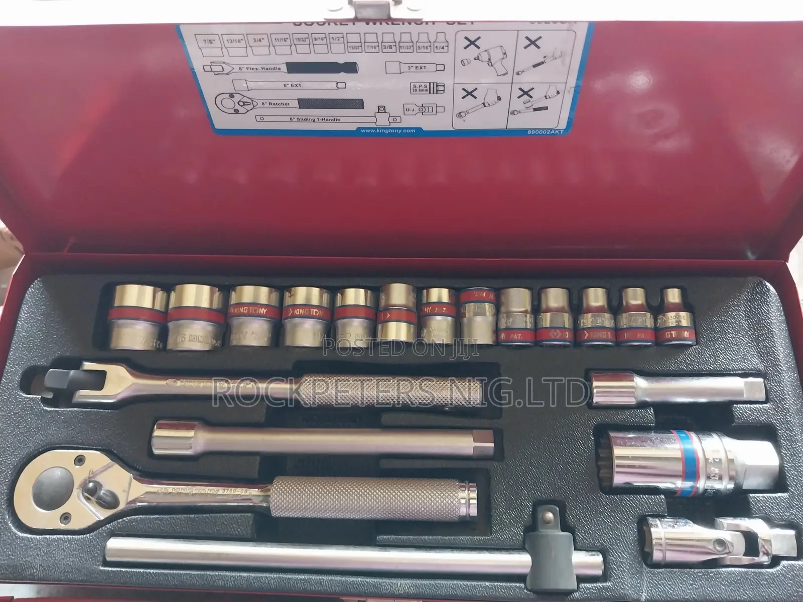 King Tony 20 Pc. 3/8" Dr. 12 Point Socket Wrench Set(3020sr)