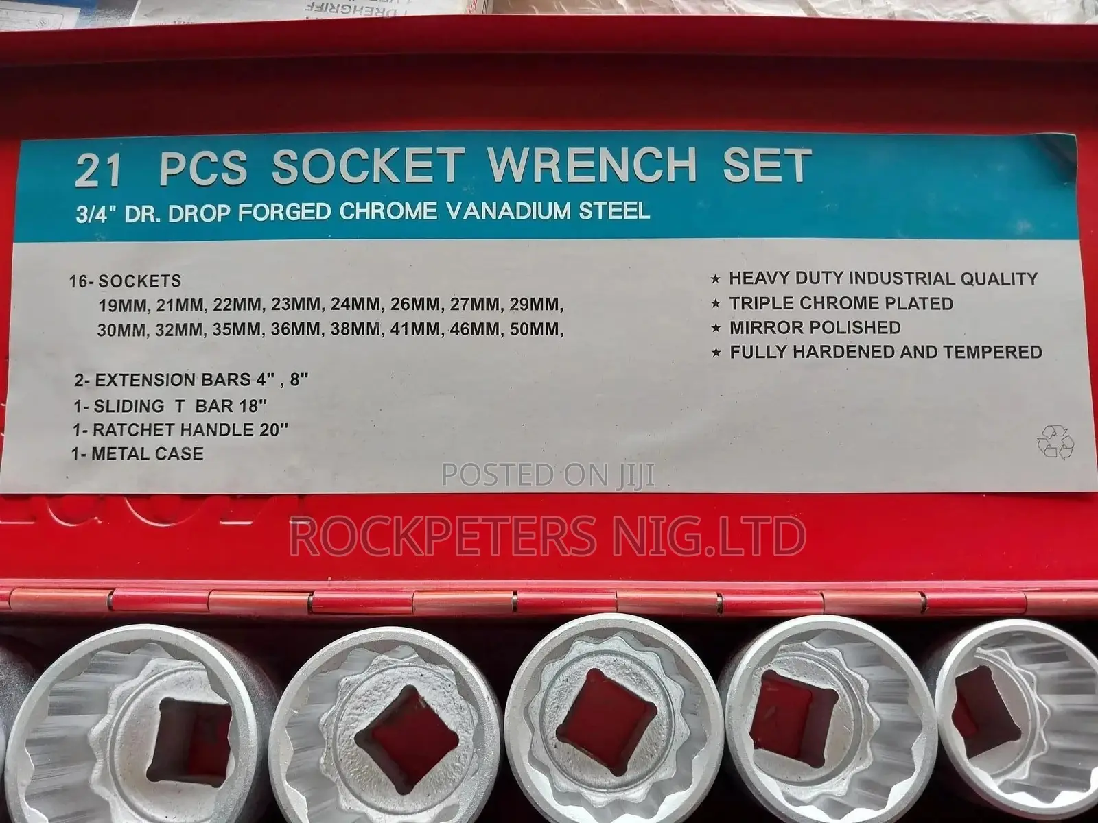 Namson 21pc(19-50mm) 3/4"Dr. Socket Set