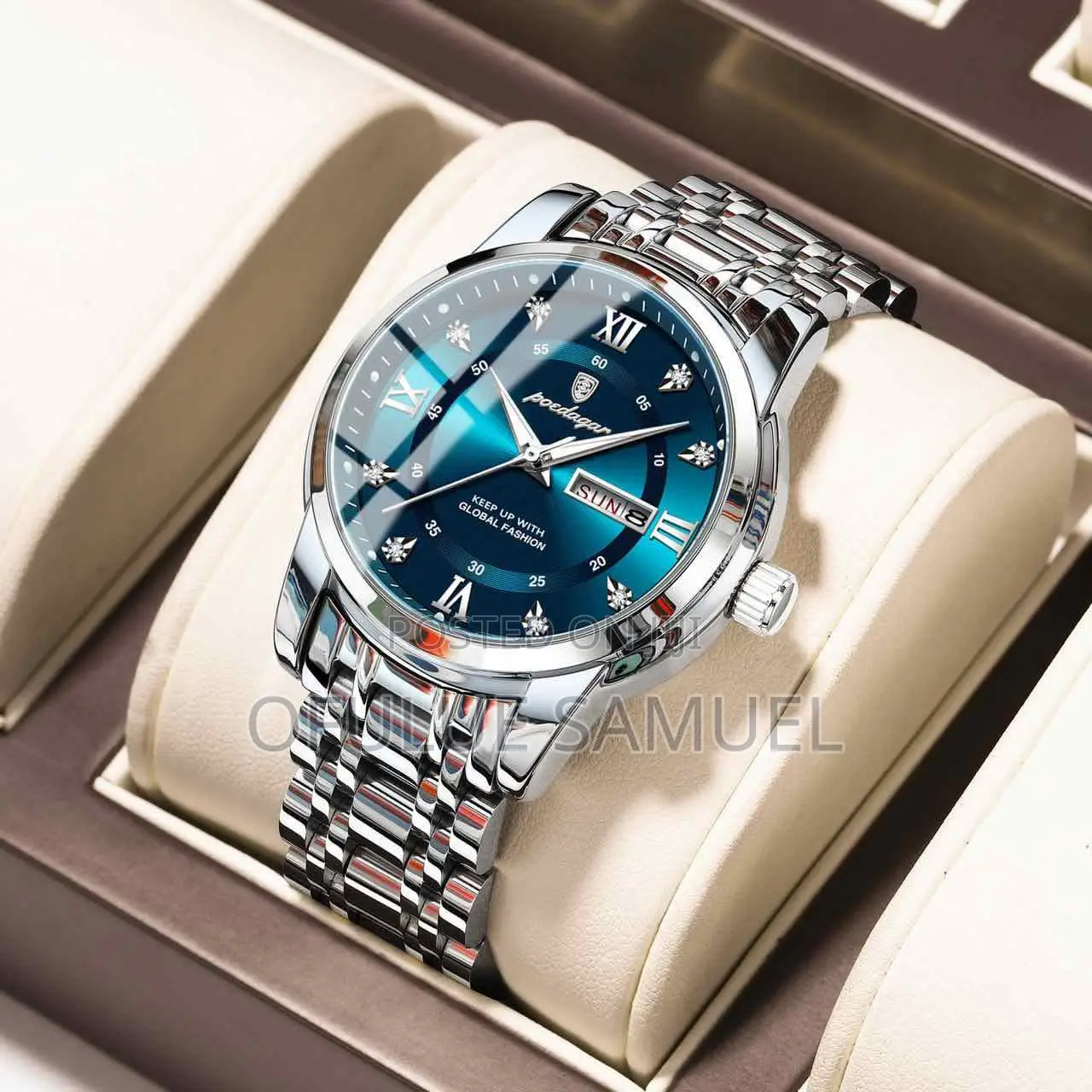 Poedagar Sapphire Glass Wristwatch