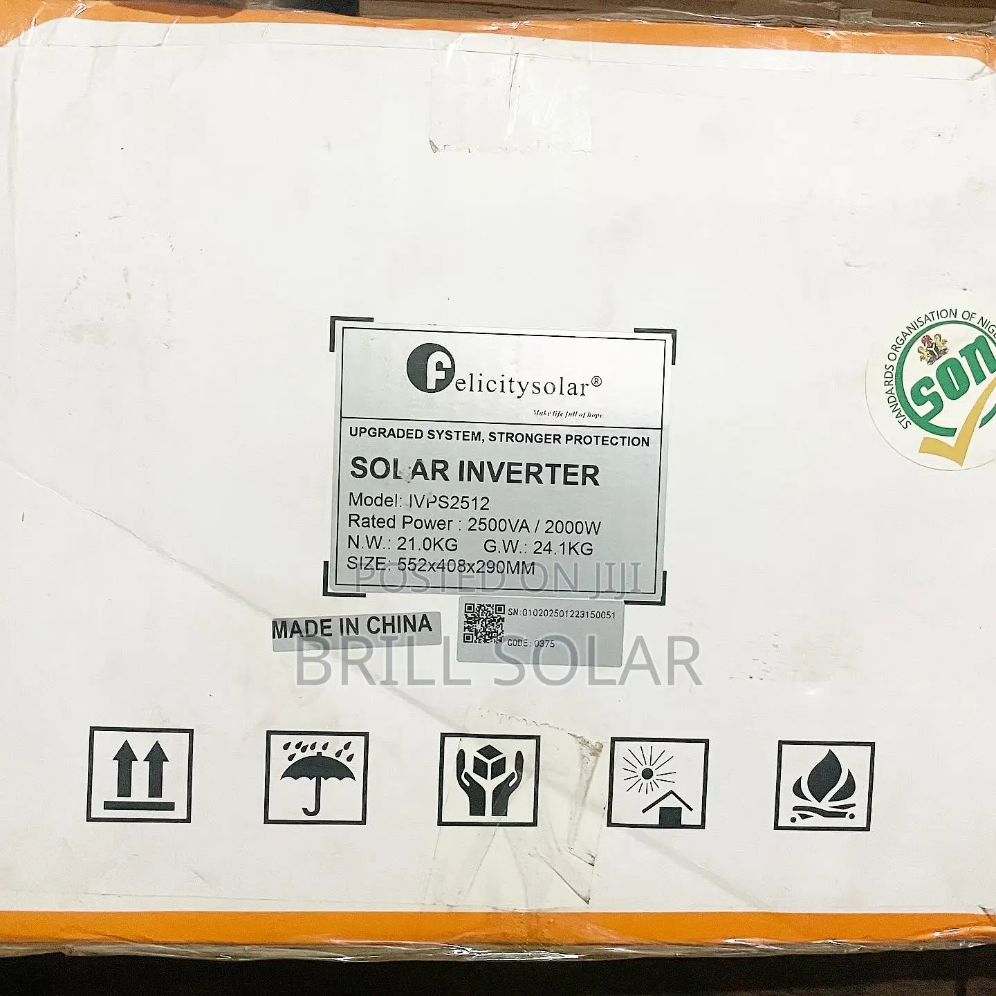 2.5kva, 12v Felicity Solar Pure Sine Wave Inverter - Ivps