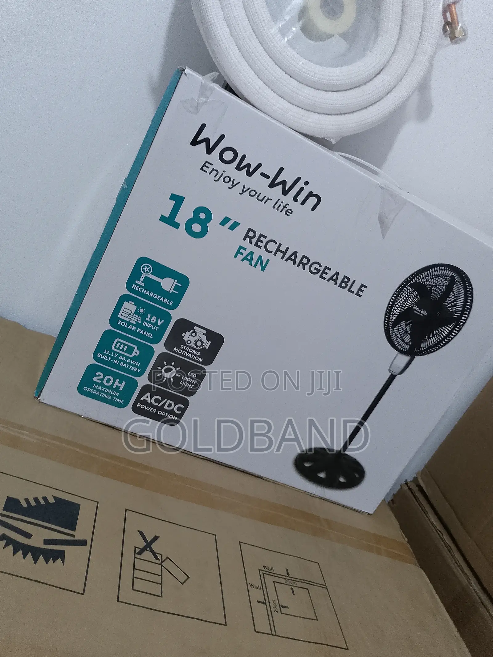 New Wow Win 17.2 Inches Rechargeable Fan
