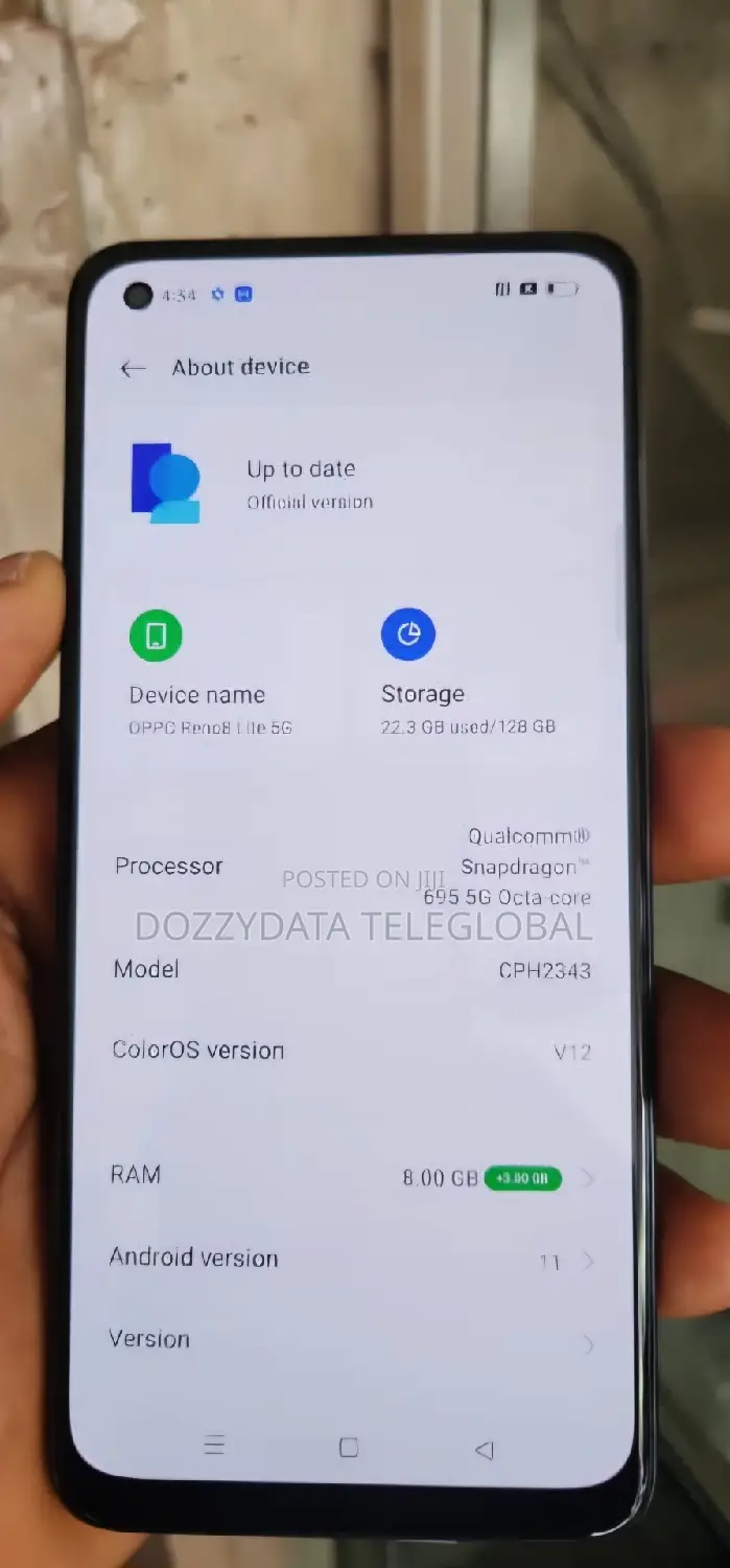 Oppo Reno8 Lite 128 GB Black
