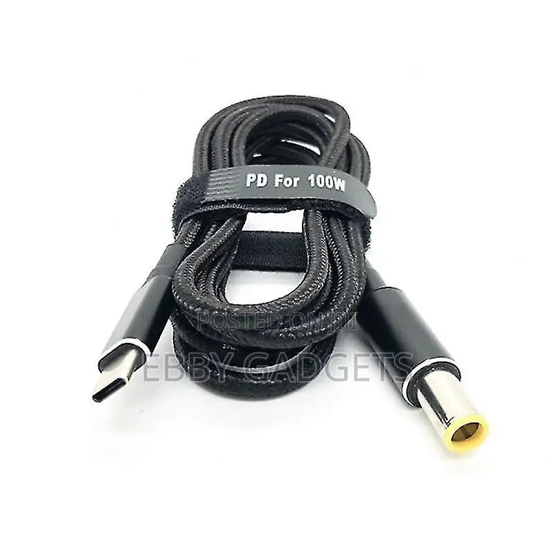 PD 100W Usb-C 18.5-20v to 5.5x2.5 Universal Laptop Cable Sm