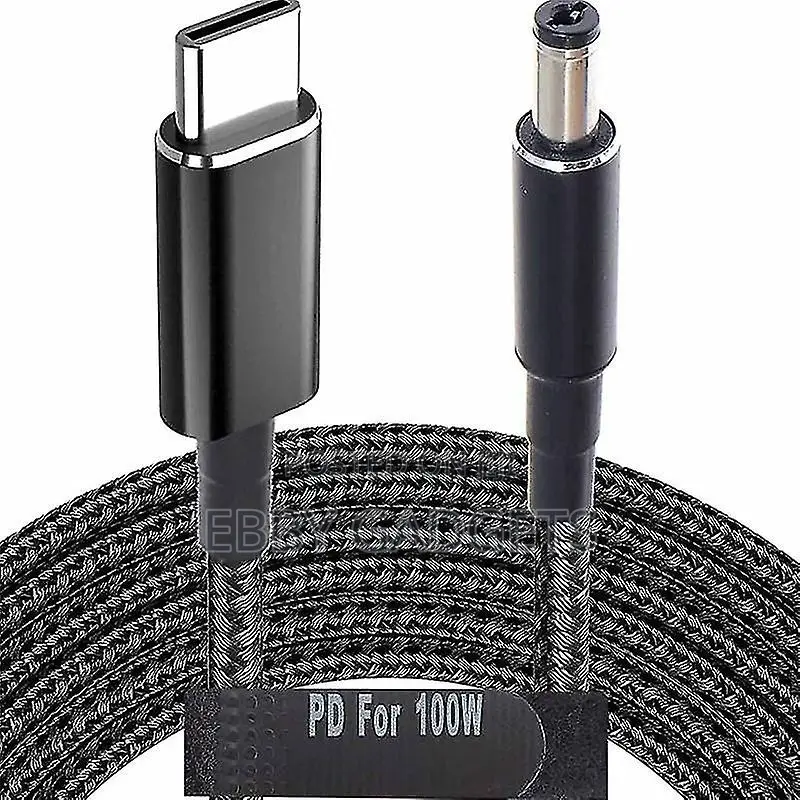 PD 100W Usb-C 18.5-20v to 5.5x2.5 Universal Laptop Cable Sm