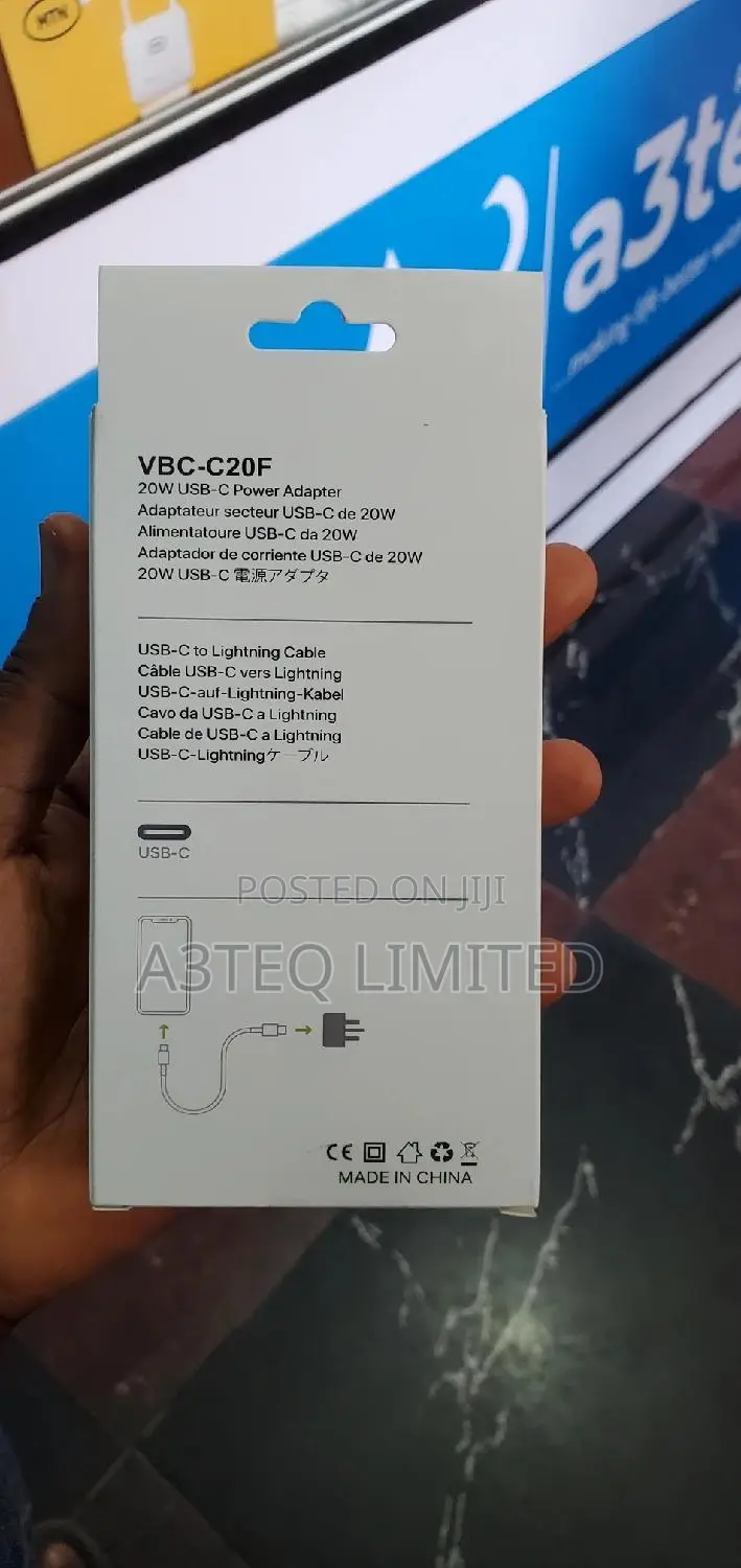 Original Apple 20W Charger USB-C to Lighting Cable