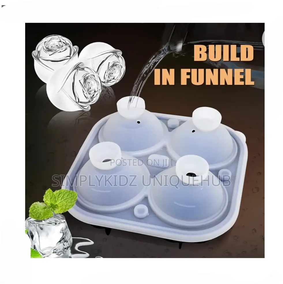 Silicon Rose Design Ice Maker - 4 Cubes