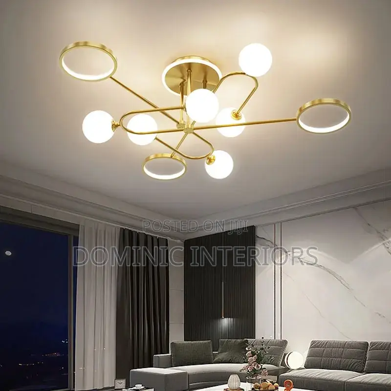 Nordic Luxury Design Gold Ceiling Lights
