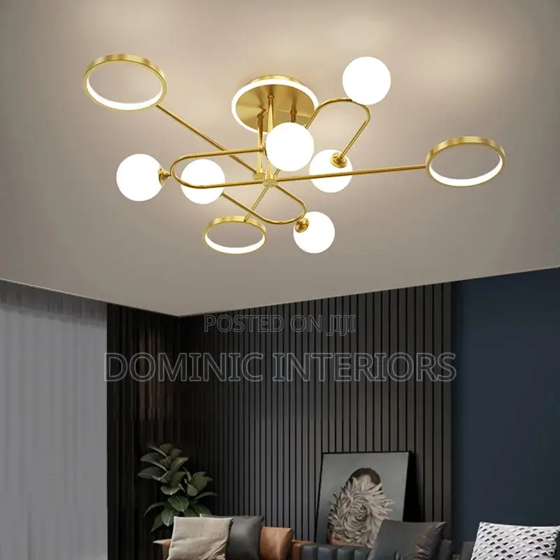 Nordic Luxury Design Gold Ceiling Lights
