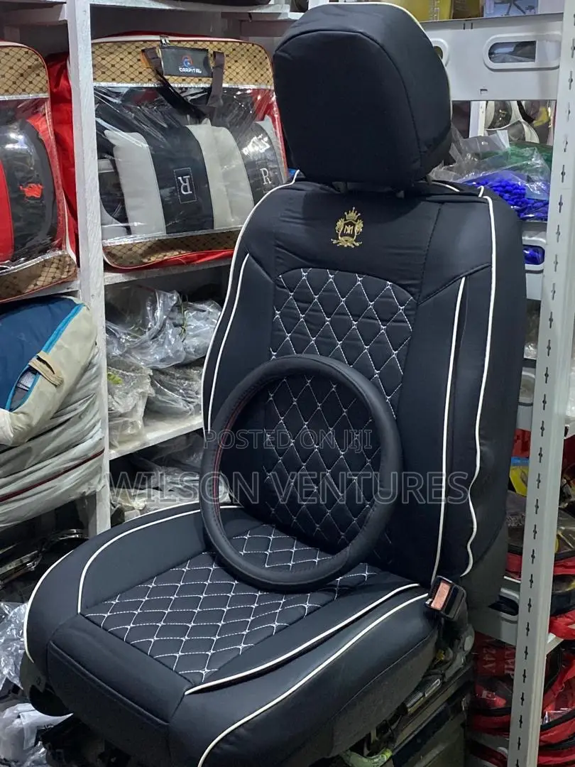 Black And White Draft Car Seat Cover