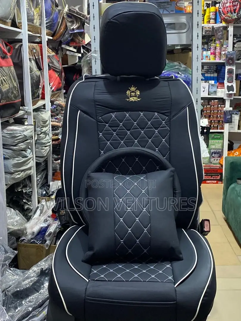 Black And White Draft Car Seat Cover