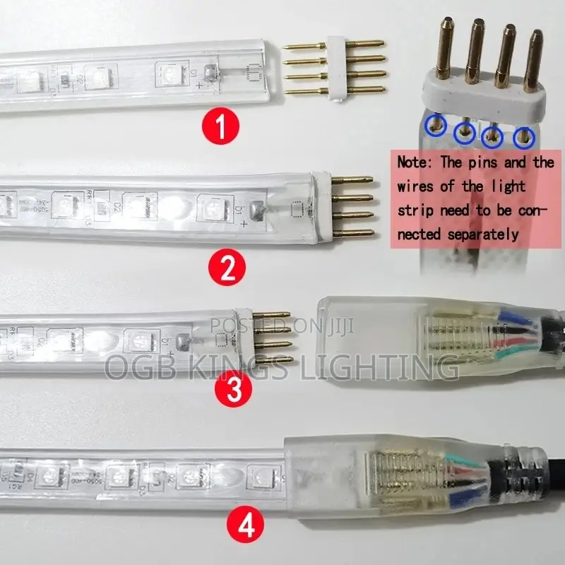 Power Plug RGB LED Strip 1000w IR Remote Controller 220v