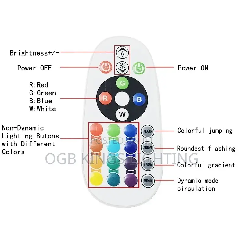 Power Plug RGB LED Strip 1000w IR Remote Controller 220v