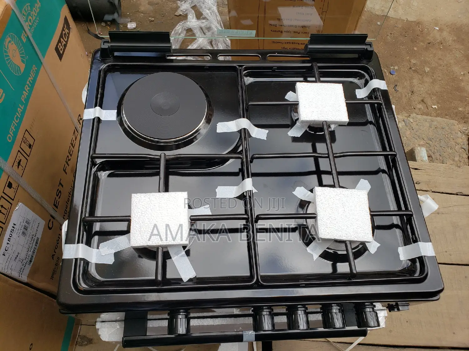 Kenstar Stand Gas 60 × 60[3 Gas Burner $1 Electric Cooker]