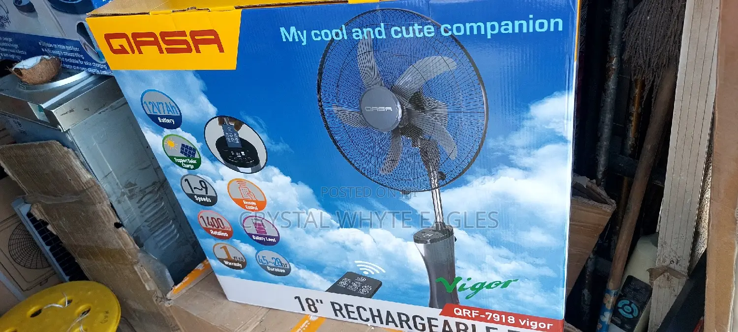 QASA 18inch Rechargeable Fan