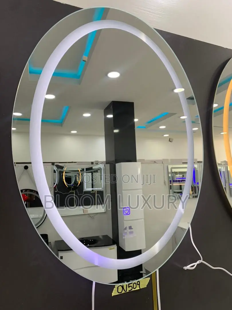 Beautiful Oval Shape 3 Colour Led Light Mirror