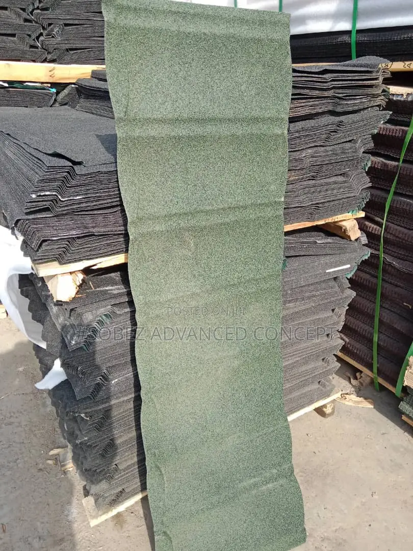 Forest Green Bond Stone Coated Roofing Tiles
