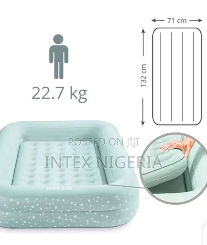 Intex Kids Travel Bed Set With Hand Pump