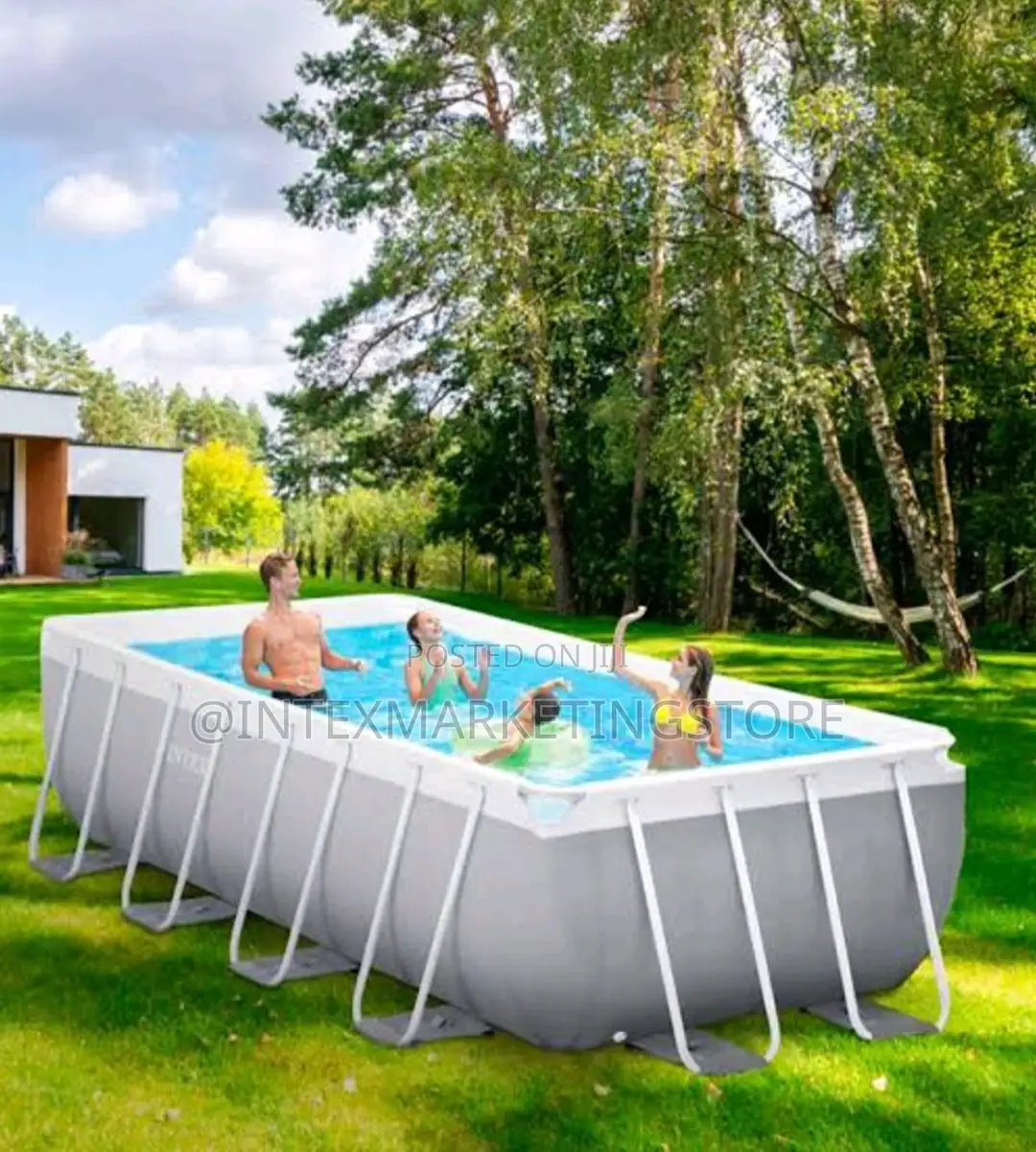 Intex 26788 Prism Metal Frame Swimming Pool - Rectangle