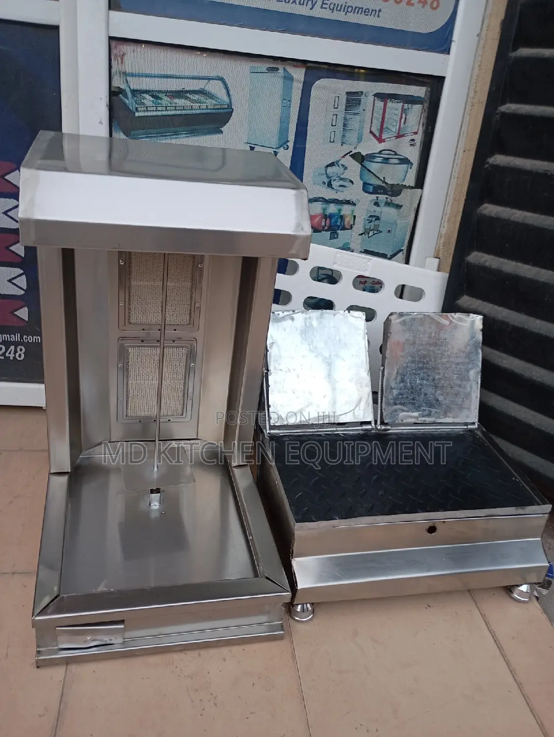 2 Burna Shawarma Machine and Shawarma Toaster