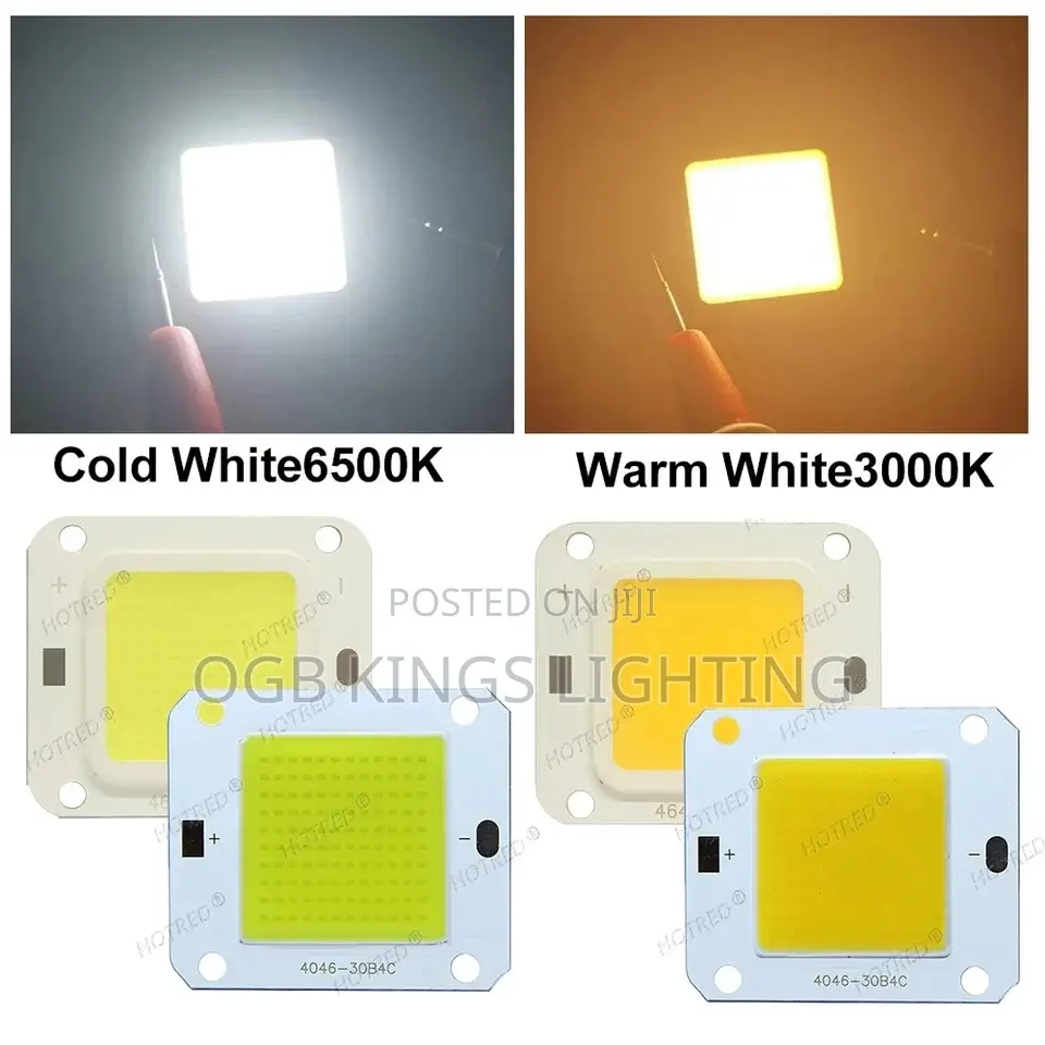 50W High Power LED Chip RGB Cob Light DC 12v 36v Light Base