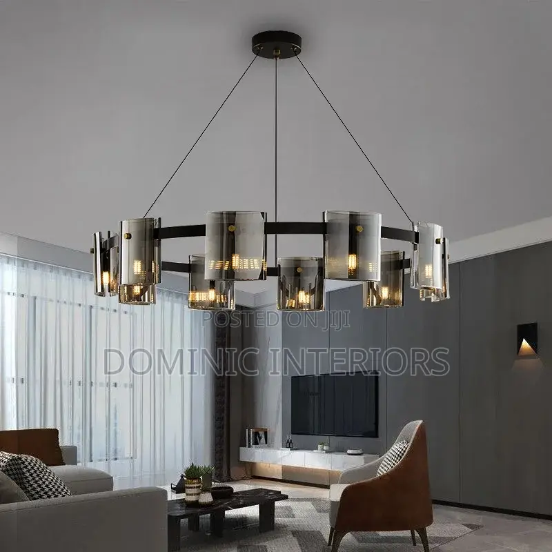 Smoky Glass Chandelier