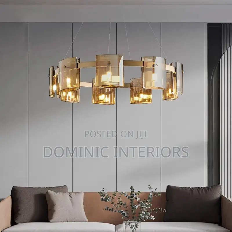 Smoky Glass Chandelier