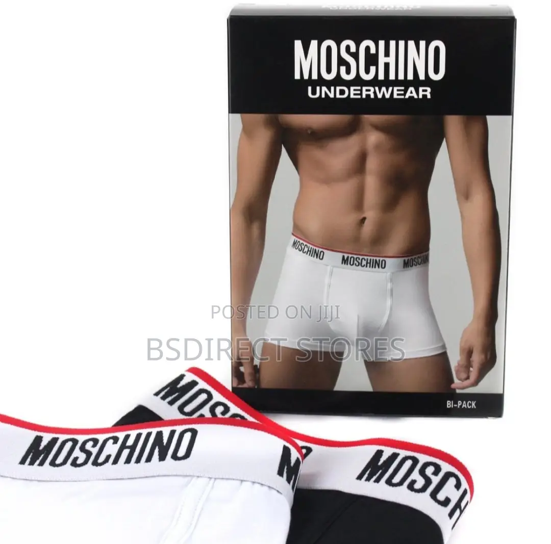 Moschino Underwear Logo Set of 2 Boxer Shorts Black/White