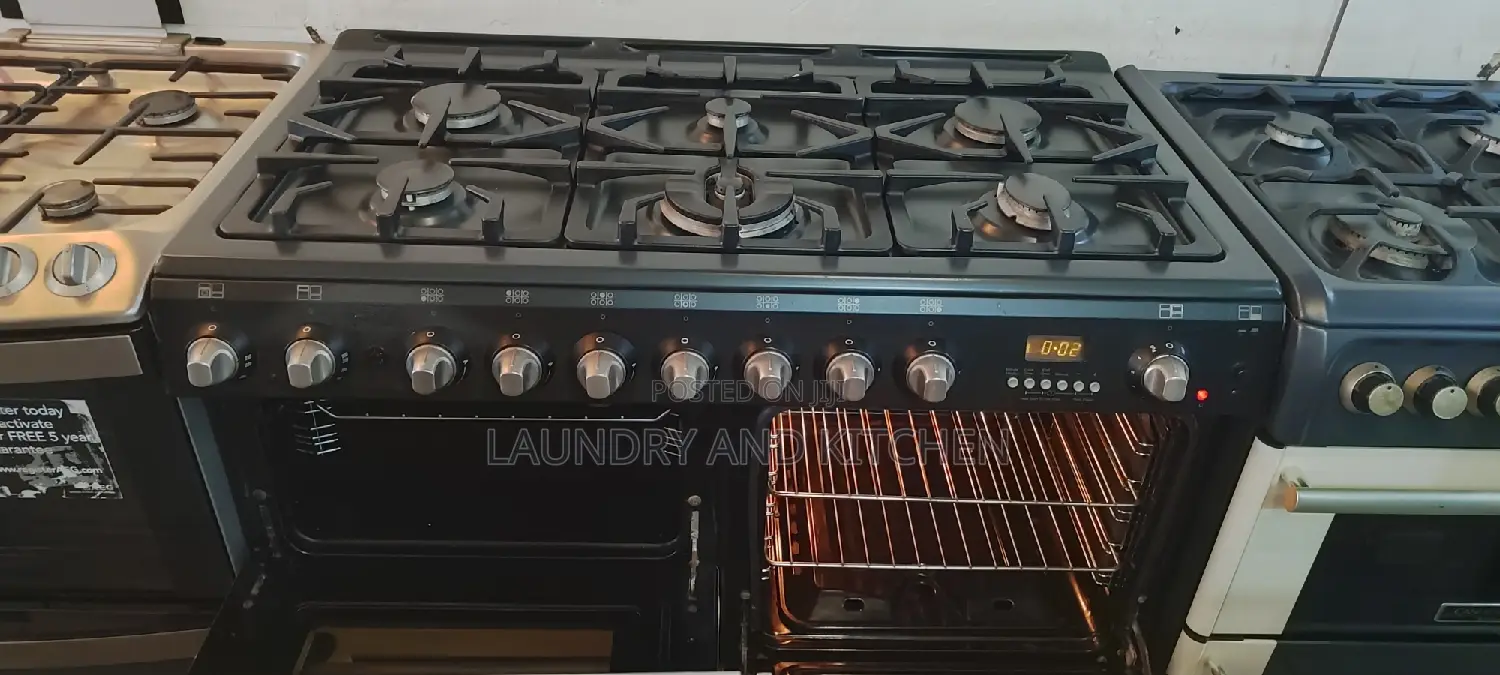 6 Burner Industrial Standing Gas Cooker With Oven and Grill