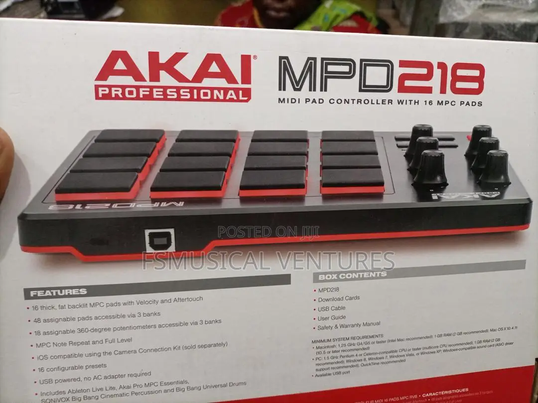 AKAI MPD218 Midi Controller With 16 MPC Pads