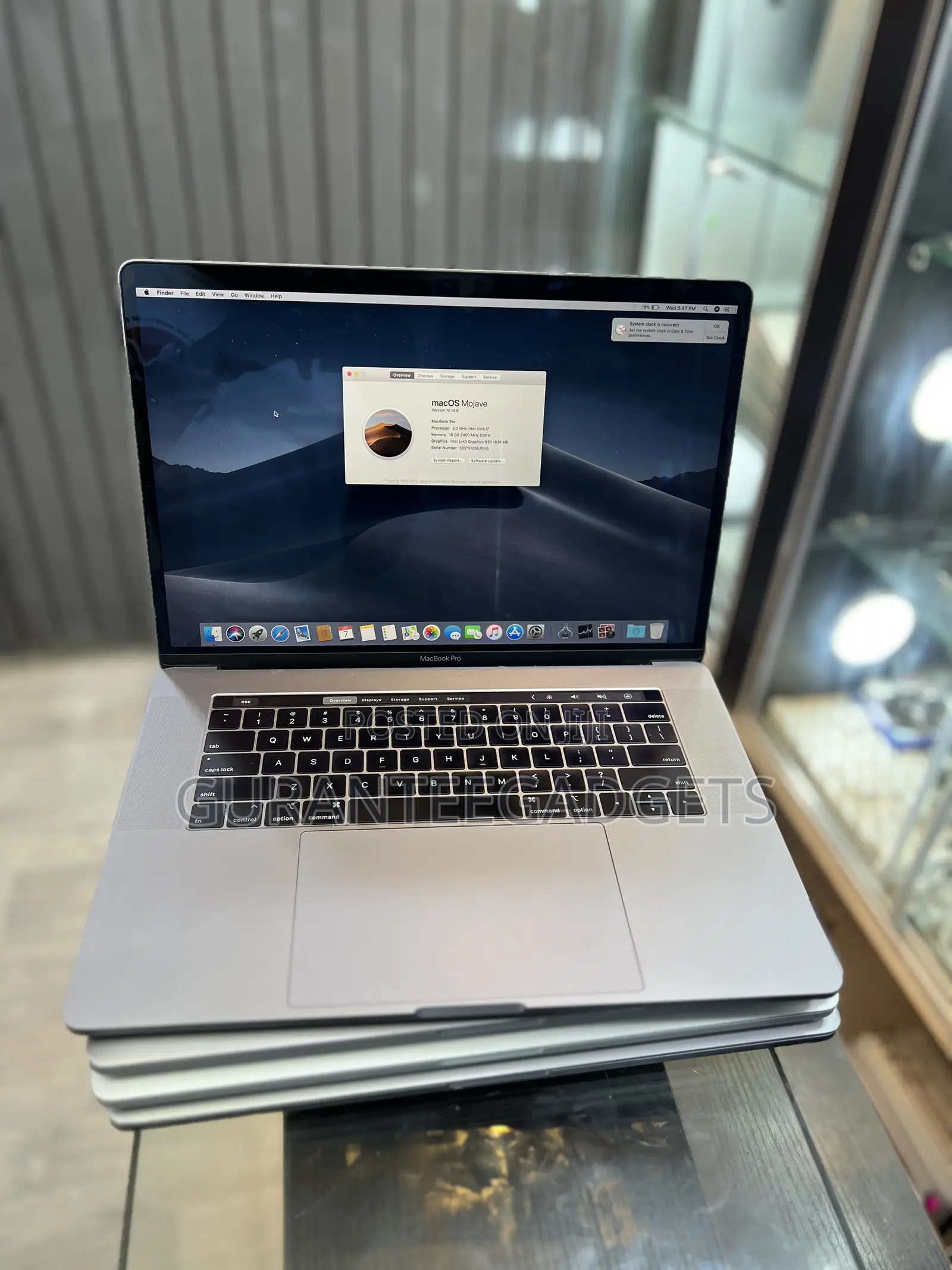 Laptop Apple MacBook Pro 2018 16GB Intel Core i7 SSD 512GB
