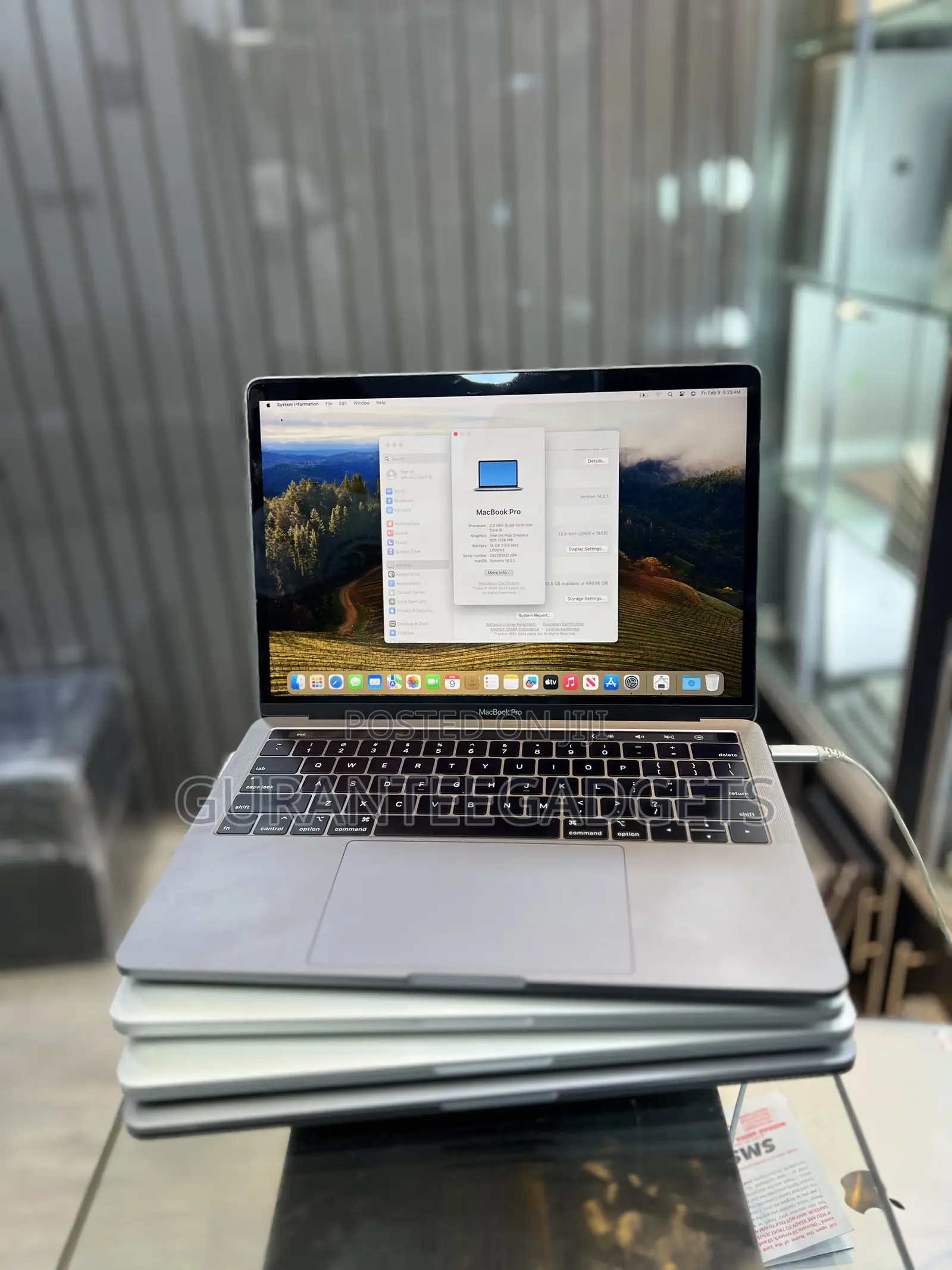 Laptop Apple MacBook Pro 2019 16GB Intel Core I5 SSD 256GB