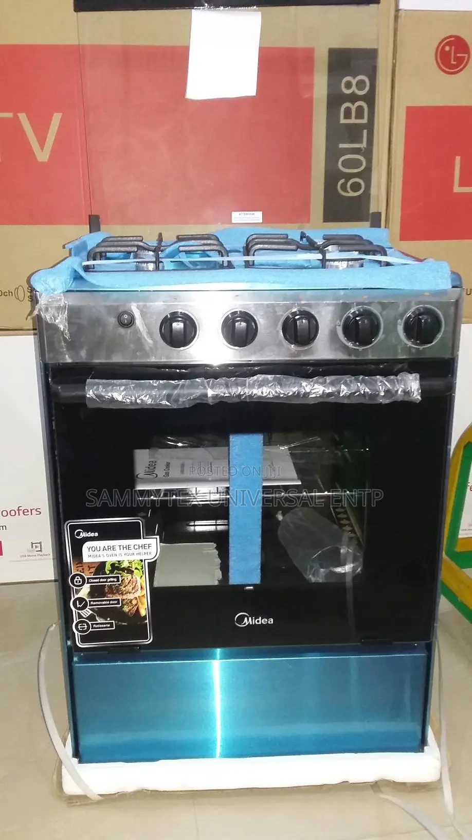 Original Midea 4burner All Gas Cooker With 1year Warranty