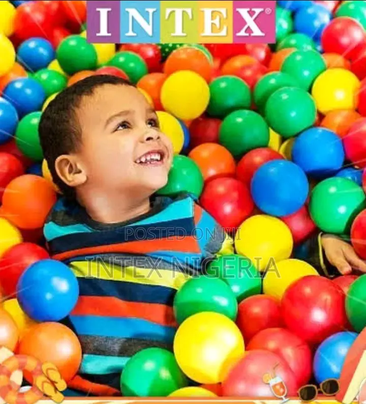 Intex Small Plastic Multi-Colored Fun Ballz