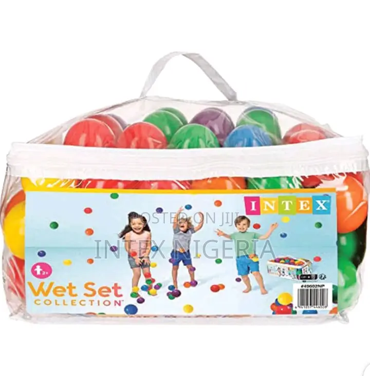 Intex Small Plastic Multi-Colored Fun Ballz