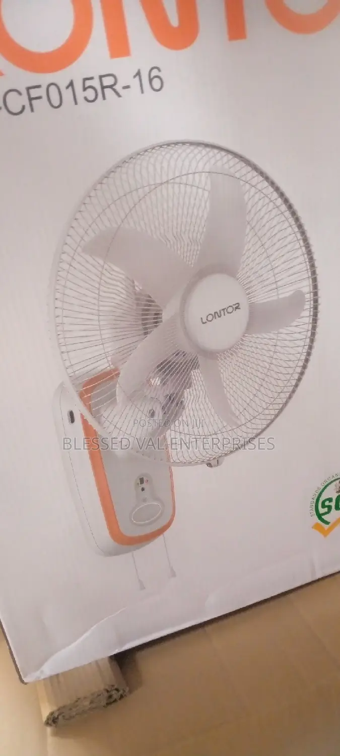 Lontor 16 Inches Rechargeable Wall Fan