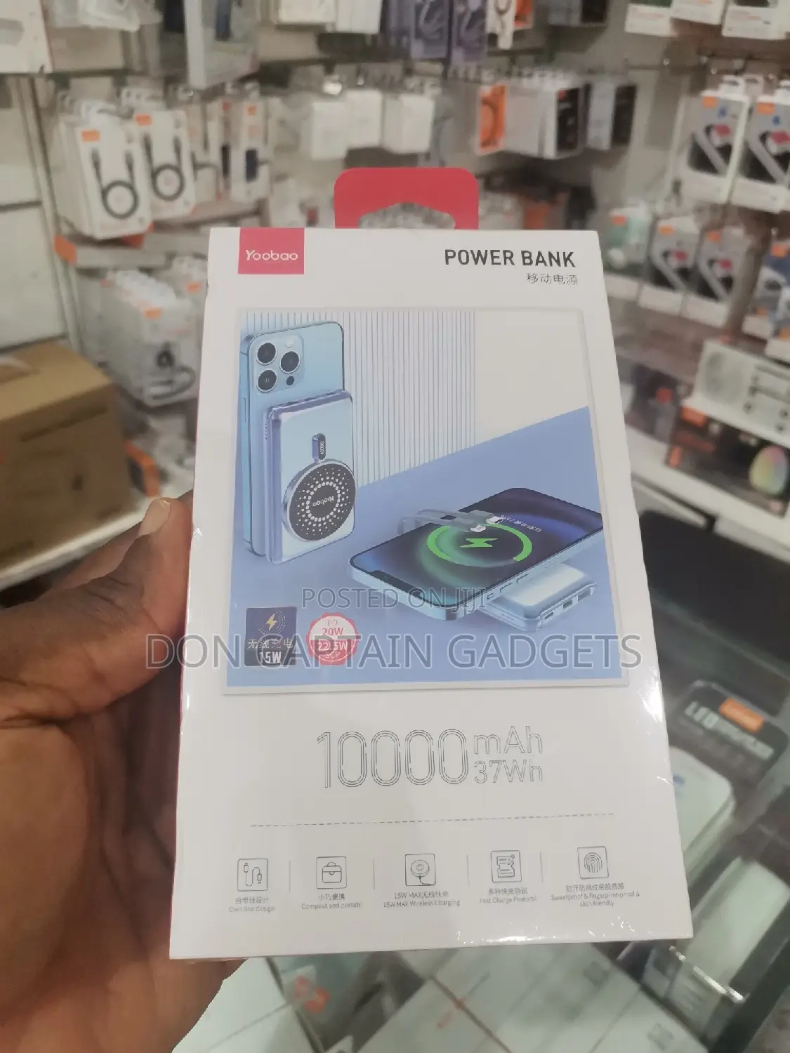 Yoobao Magnetic Wireless Power Bank 10000mah/22.5w