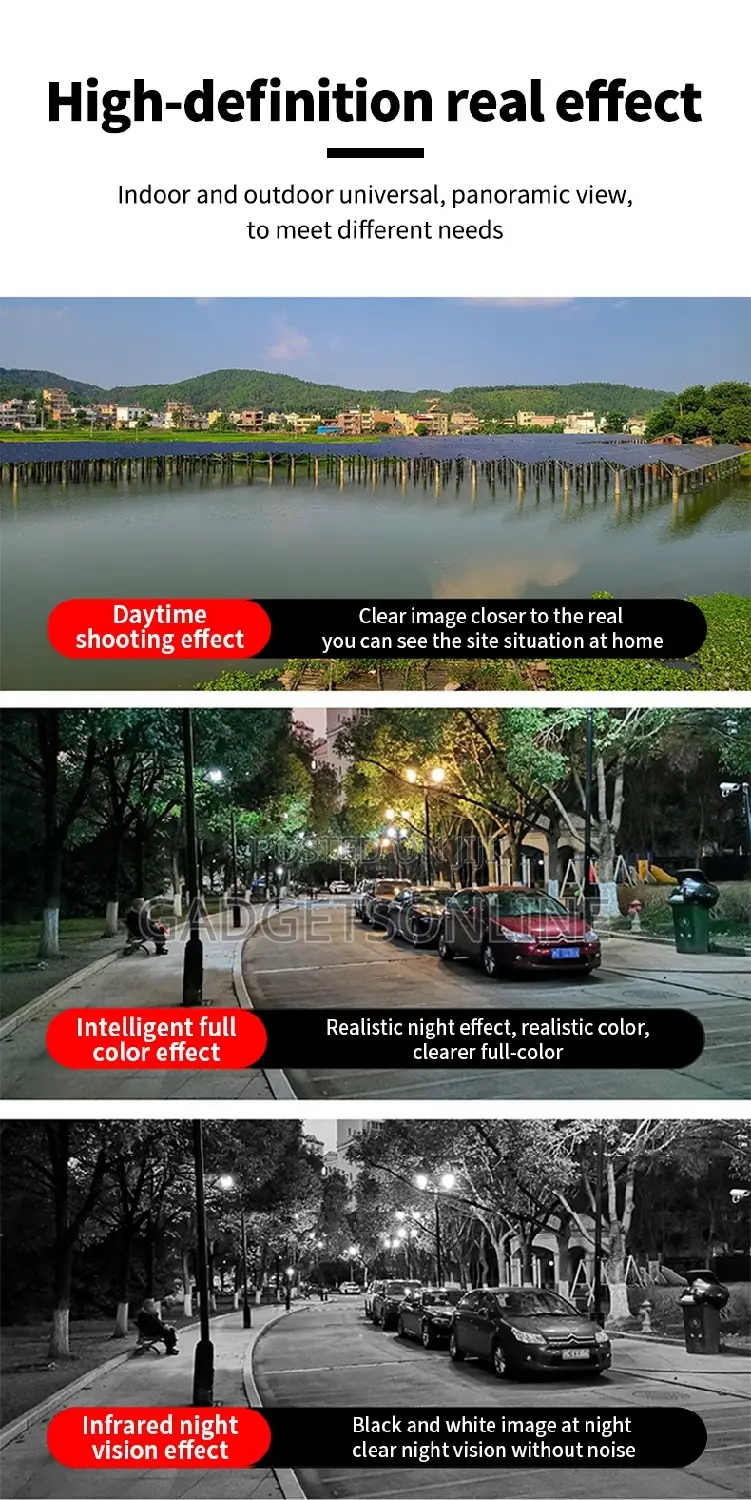 4g Solar Camera PTZ CCTV With Sim Card Dual Lens