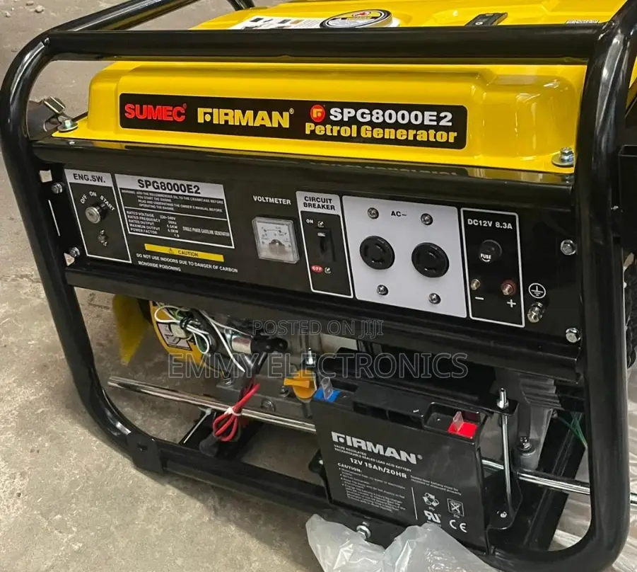 Sumec Firman Petrol Generator 100% Copper Coil 7.5kva