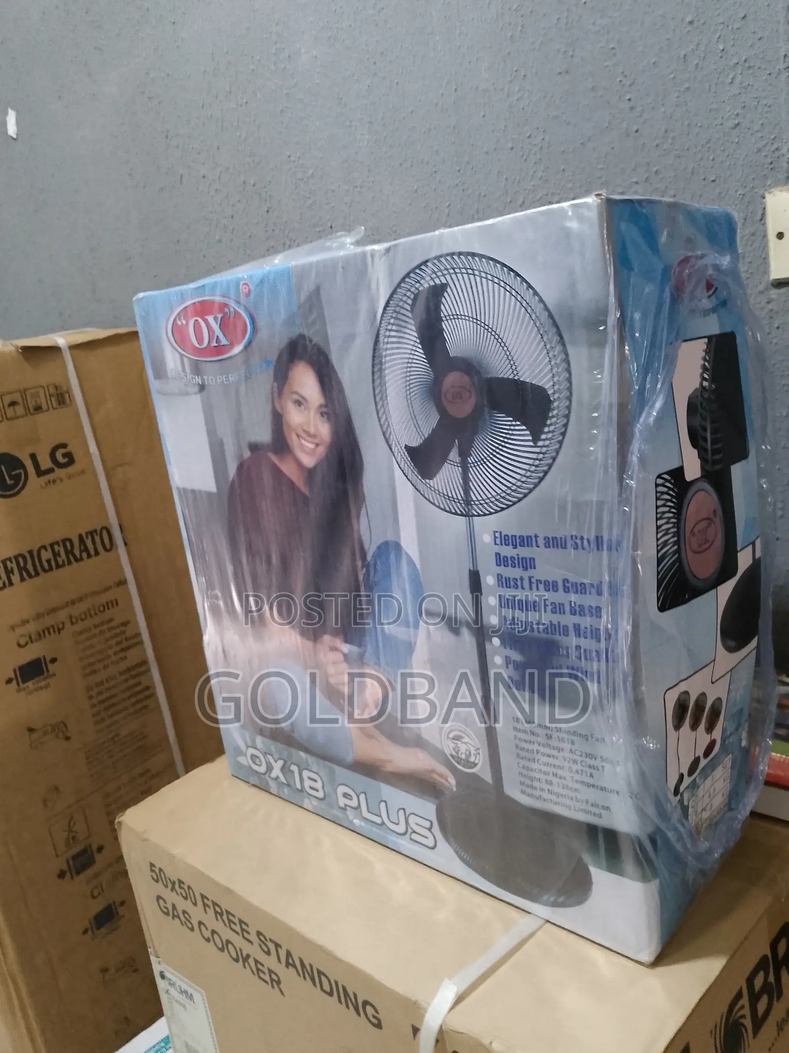 Durable 18 Inches OX Standing Fan