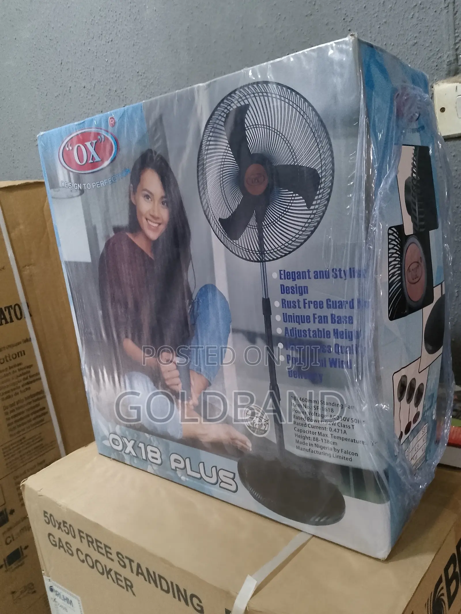 New OX Standing Fan-18 Inches