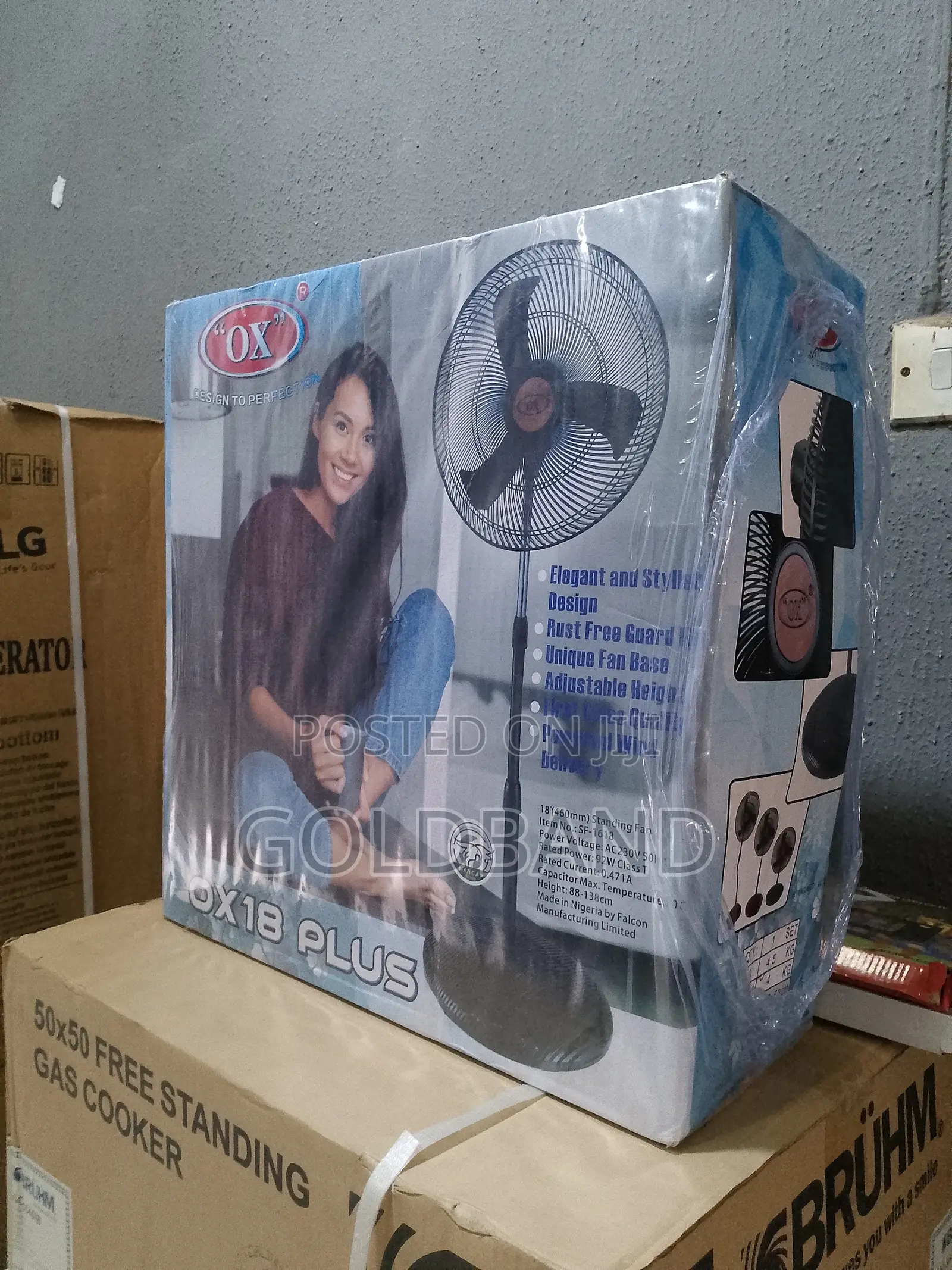 Quality 18 Inches OX Standing Fan